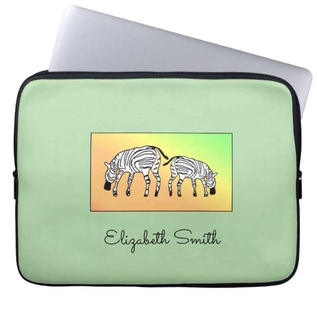 Housse Pour Ordinateur Portable Cute Kenyan Zebras iPhone / coque ipad (Devant)