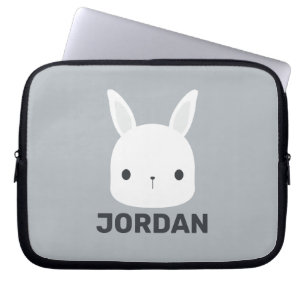 Housse Pour Ordinateur Portable Cute Little Bunny Rabbit with Personalized Name