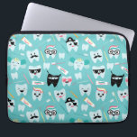 Housse Pour Ordinateur Portable Cute pédiatrique Pratique dentaire Motif dentaire<br><div class="desc">Mignonne Pediatric Dental Practice Motif Dents Portable Sleeve.</div>