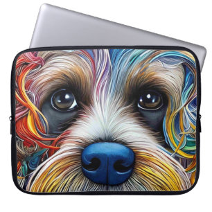 Housse Pour Ordinateur Portable Cute Pop Art Terrier