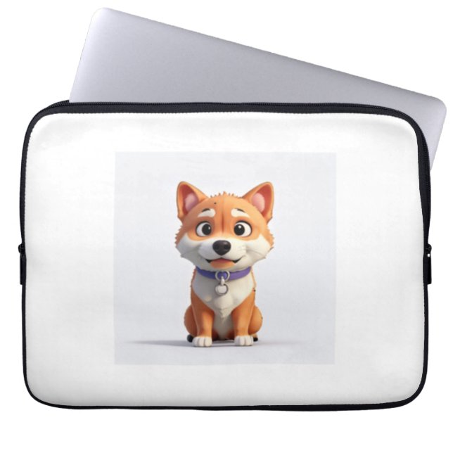 Housse Pour Ordinateur Portable Cute Shiba Inu (Devant)