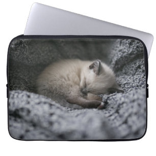 Housse Pour Ordinateur Portable Cutest Baby Animals Tiny Kitten Sleeping