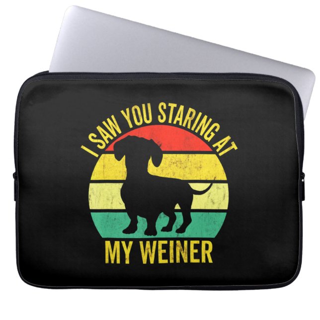 Housse Pour Ordinateur Portable Dachshund papa hommes (Devant)