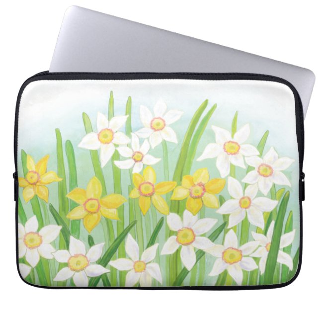 Housse Pour Ordinateur Portable Daffodiques de printemps (Devant)