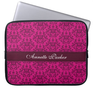 Housse Pour Ordinateur Portable Damask "Kangaroo Paw" nommé coque de portable rose