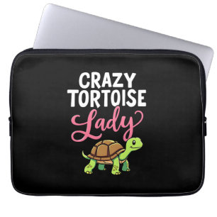 Housse Pour Ordinateur Portable Dame Tortue Folle Tortues Maman Femmes Tortue (3)