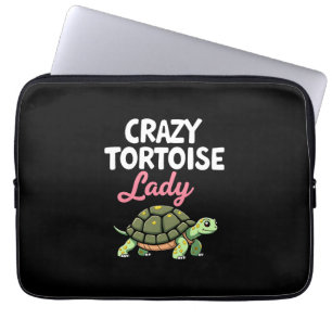 Housse Pour Ordinateur Portable Dame Tortue Folle Tortues Maman Femmes Tortue (4)
