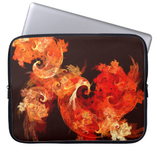Housse Pour Ordinateur Portable Dancing Firebirds Abstrait Art Laptop Sleeve
