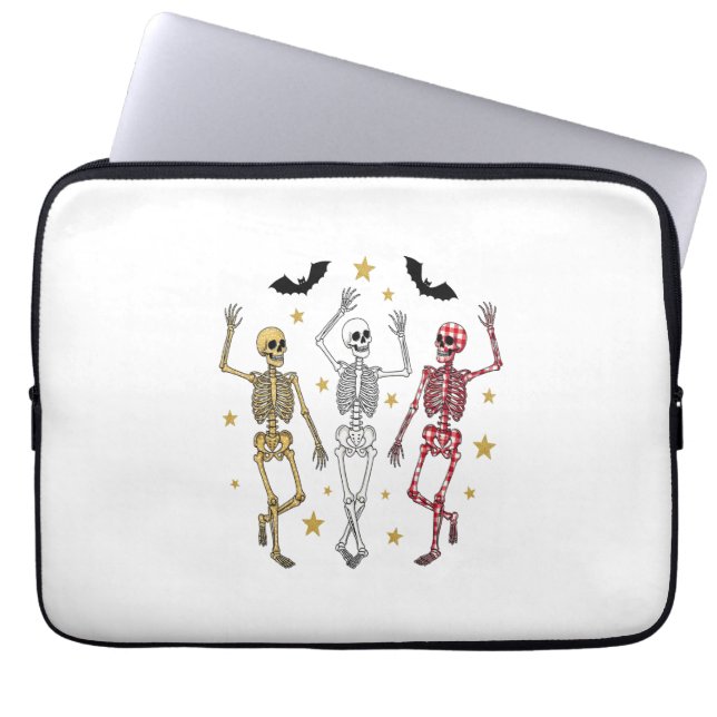 Housse Pour Ordinateur Portable Dancing Skeleton Halloween (Devant)