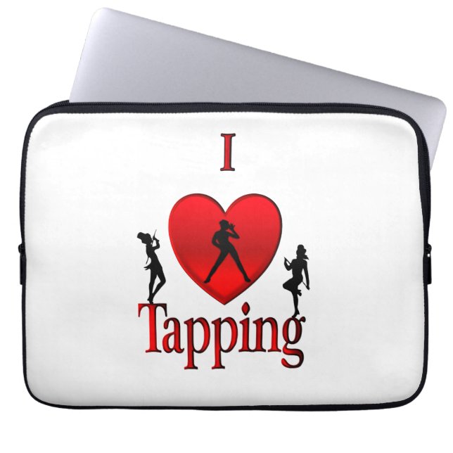 Housse Pour Ordinateur Portable Danse I Heart Tap (Devant)