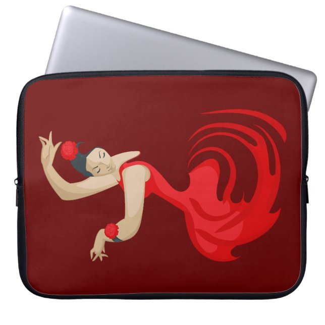 Housse Pour Ordinateur Portable Danseur de flamenco tzigane (Devant)