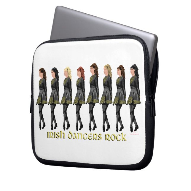 Housse Pour Ordinateur Portable Danseurs Irlandais Rock (devant gauche)