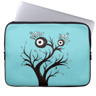 Housse Pour Ordinateur Portable De dessin étrange d'encre de monstre d'arbre