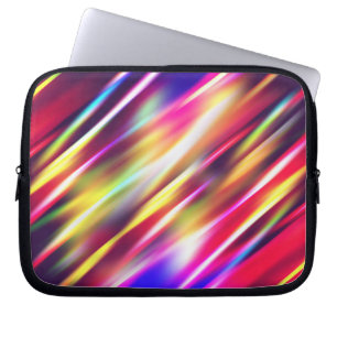 Housse Pour Ordinateur Portable De jolies lignes abstraites colorées lancent l'ore