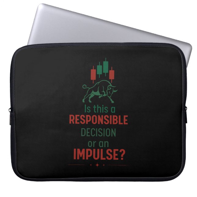 Housse Pour Ordinateur Portable Décision Responsable – Discipline de Négociation (Devant)