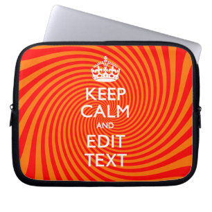 Housse Pour Ordinateur Portable Décor Tangerine et Red Swirl pour votre Confort