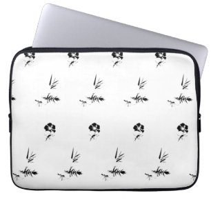 Housse Pour Ordinateur Portable Decorative, Dark Grey, Charcoal Electronics Bag