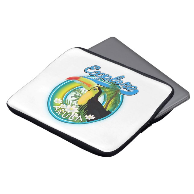 Housse Pour Ordinateur Portable Découvrez le logo Aruba (Devant haut)