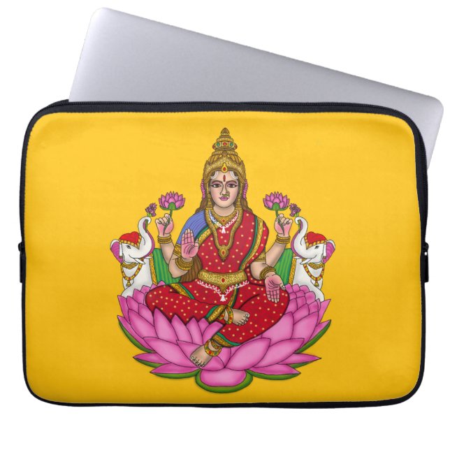Housse Pour Ordinateur Portable Déesse Lakshmi  (Devant)