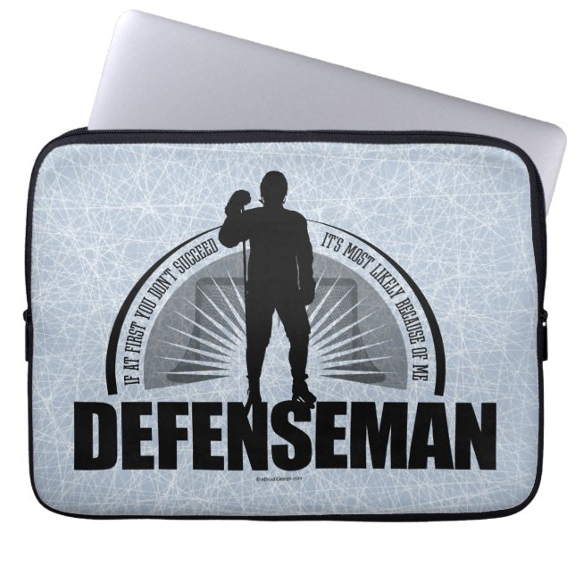 Housse Pour Ordinateur Portable Défenseur du hockey (Devant)