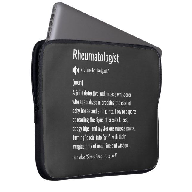 Housse Pour Ordinateur Portable Définition de rhumatologue (Devant droit)