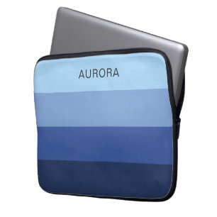 Housse Pour Ordinateur Portable Dégradé motivationnel personnalisé avec nom -