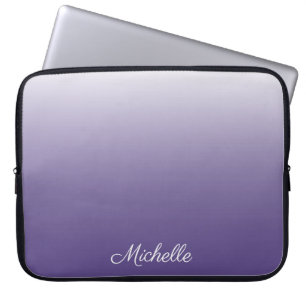 Housse Pour Ordinateur Portable dégradé personnalisé ombre Ultra Violet