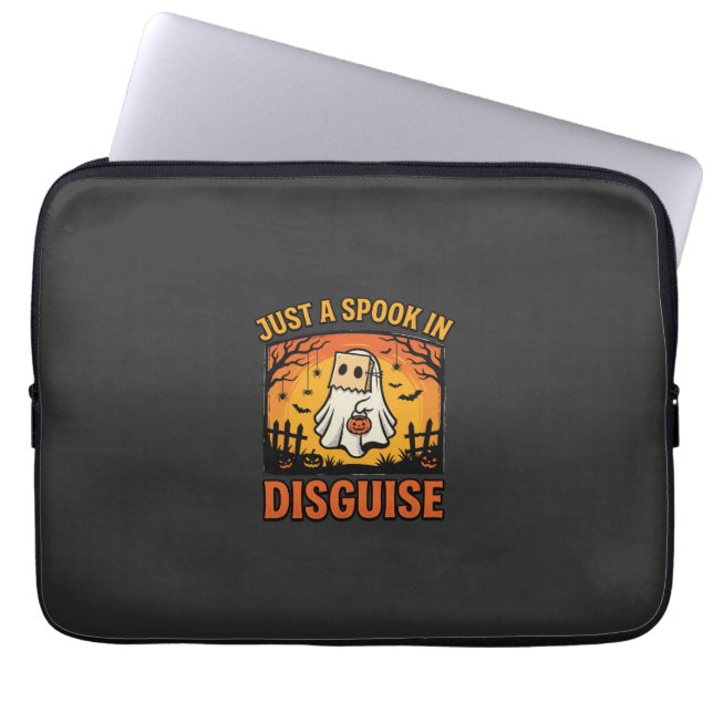 Housse Pour Ordinateur Portable Déguisement de fantôme Halloween (Devant)