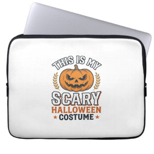 Housse Pour Ordinateur Portable Déguisement Halloween Épouvantable Citrouille Vect