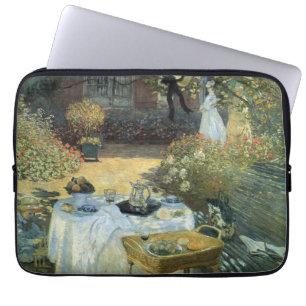 Housse Pour Ordinateur Portable Déjeuner par Claude Monet, Impressionnisme Vintage
