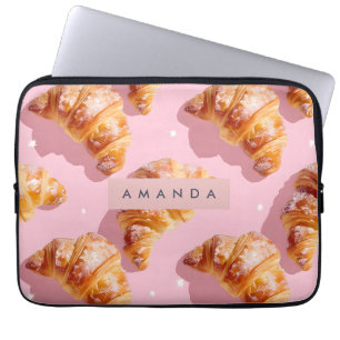 Housse Pour Ordinateur Portable Délice de Croissant Charmeur Personnalisé
