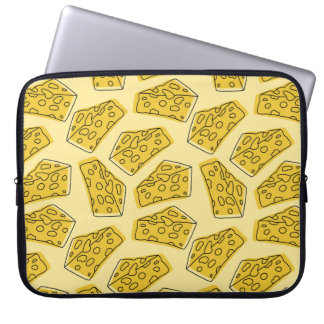 Housse Pour Ordinateur Portable délicieux fromage sans soudure motif isolé dans cr