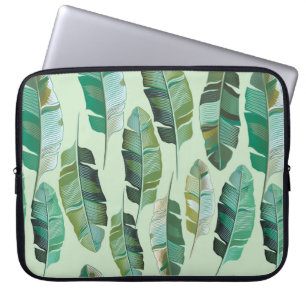 Housse Pour Ordinateur Portable Design de mode avec banane tropicale plantes
