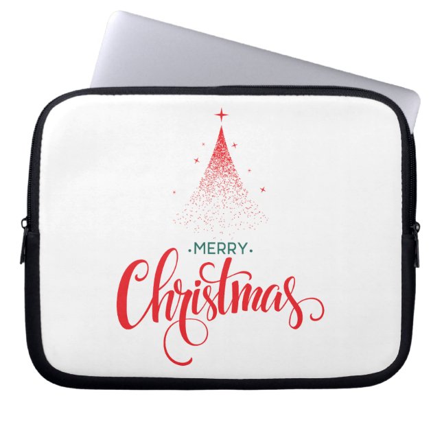 Housse Pour Ordinateur Portable Design de Noël avec étoiles (Devant)