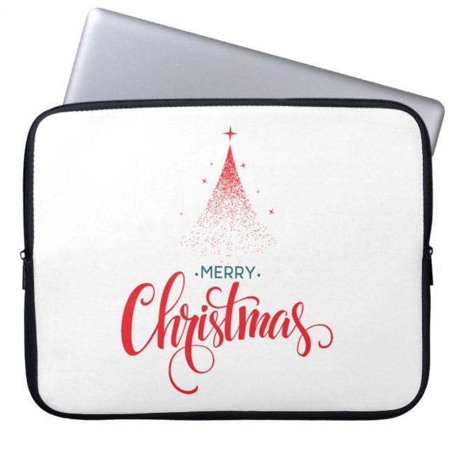 Housse Pour Ordinateur Portable Design de Noël avec étoiles (Devant)