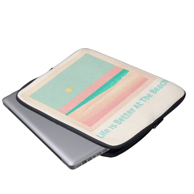Housse Pour Ordinateur Portable Design de plage (Devant bas)