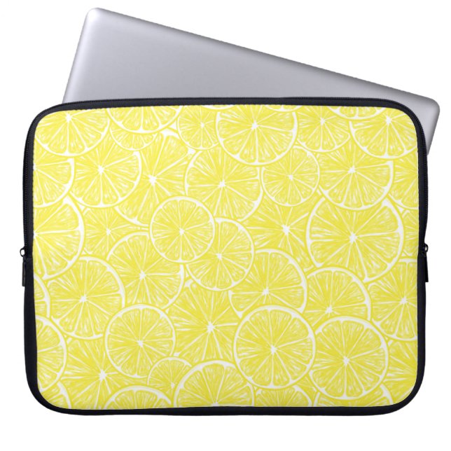 Housse Pour Ordinateur Portable Design motif de tranches de citron (Devant)