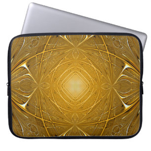 Housse Pour Ordinateur Portable Design motif en métal or