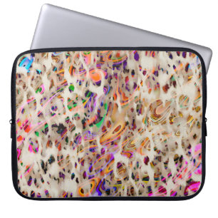 Housse Pour Ordinateur Portable Design motif moderne abstrait avec effet coloré