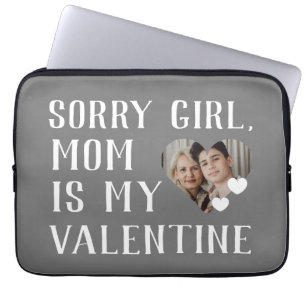 Housse Pour Ordinateur Portable Désolé Filles Maman Est Ma Famille Valentine Simpl