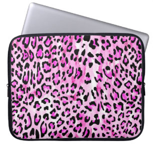 Housse Pour Ordinateur Portable dessin à la main couleur rose sans couture motif l