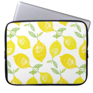 Housse Pour Ordinateur Portable Dessin à la main doodle motif de fruits tropicaux
