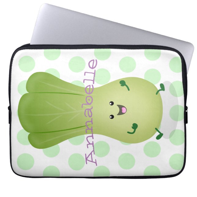Housse Pour Ordinateur Portable dessin animé mignon de bok choy (Devant)