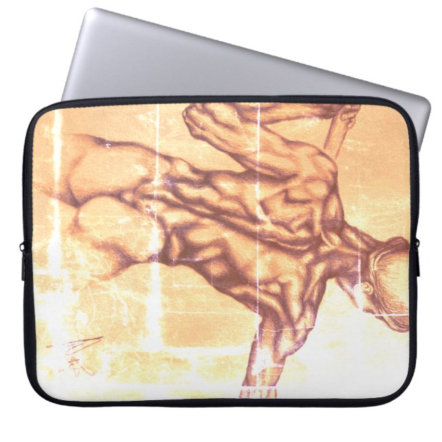 Housse pour ordinateur portable dessin artistique  (Devant)