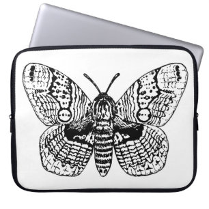 Housse Pour Ordinateur Portable Dessin Brahmin moth