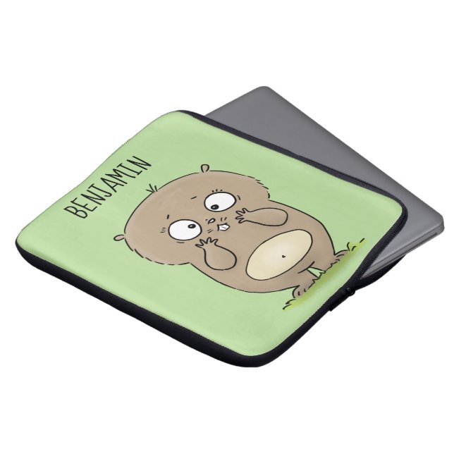 Housse Pour Ordinateur Portable Dessin d'adorable hamster (Devant haut)