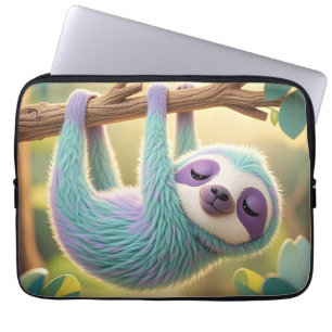 Housse Pour Ordinateur Portable Dessin de dessin suspendu à l'envers d'une branche
