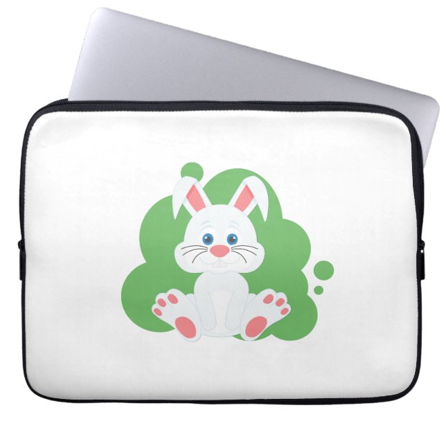 Housse Pour Ordinateur Portable Dessin de lapin de dessin (Devant)