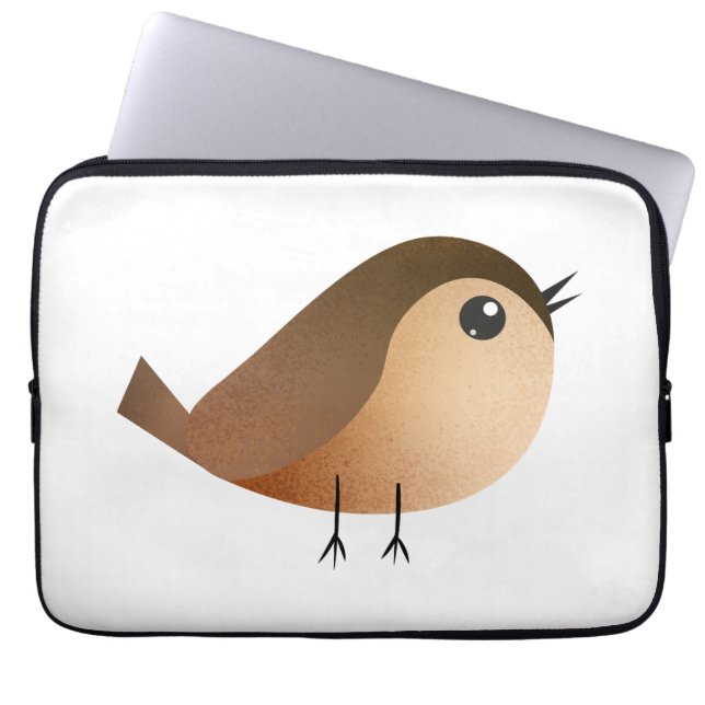 Housse Pour Ordinateur Portable Dessin d'Oiseau de Bruant (Devant)