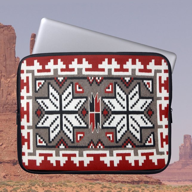 Housse Pour Ordinateur Portable Deux collines grises tissant (Two Gray Hills Weaving Laptop Sleeve)